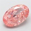4.02 Ct. Fancy Vivid Pink Oval Lab Grown Diamond