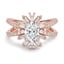 Custom Snowflake-Inspired Double Band Diamond Ring