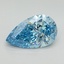 6.60 Ct. Fancy Vivid Blue Pear Lab Grown Diamond