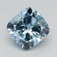 1.65 Ct. Fancy Vivid Blue Cushion Lab Grown Diamond