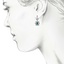 The Nanni Earrings, smalltop view on a hand
