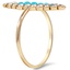 The Delaney Ring, smalltop view on a hand