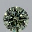 1.57 Ct. Fancy Vivid Green Round Lab Grown Diamond