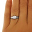 The Mirren Ring, smalltop view on a hand