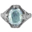 Art Deco Aquamarine Vintage Ring