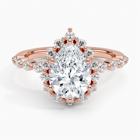 14K Rose Gold Marseille Halo Diamond Ring (1/2 ct. tw.)