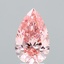 3.55 Ct. Fancy Vivid Pink Pear Lab Grown Diamond