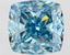 3.32 Ct. Fancy Vivid  Blue Cushion Lab Grown Diamond