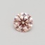 0.51 Ct. Fancy Intense Pink Round Lab Grown Diamond
