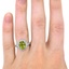 The Wava Ring, smallzoomed in top view on a hand