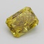 8.19 Ct. Fancy Vivid Brownish Yellow Radiant Lab Grown Diamond