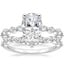 Platinum Luxe Versailles Diamond Ring (1/2 ct. tw.) with Curved Versailles Diamond Ring
