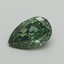 0.52 Ct. Fancy Vivid Pacific Green Pear Lab Grown Diamond
