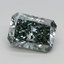1.10 Ct. Fancy Green Radiant Lab Grown Diamond