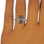 The Alastir Ring, smalltop view on a hand