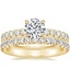 18K Yellow Gold Olympia Diamond Ring with Sienna Eternity Diamond Ring (7/8 ct. tw.)