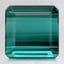 8.5mm Teal Asscher Tourmaline
