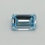 0.40 Ct. Fancy Intense Blue Emerald Lab Grown Diamond