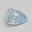 1.19 Ct. Fancy Vivid Blue Pear Lab Grown Diamond