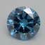 2.43 Ct. Fancy Vivid Blue Round Lab Grown Diamond