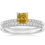 Platinum Petite Viviana Diamond Bridal Set (1/4 ct. tw.)
