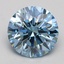 1.55 Ct. Fancy Intense Blue Round Lab Grown Diamond