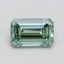 0.81 Ct. Fancy Intense Pacific Green Emerald Lab Grown Diamond