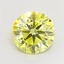 2.09 Ct. Fancy Intense  Yellow Round Lab Grown Diamond