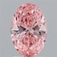 1.59 Ct. Fancy Vivid Pink Oval Lab Grown Diamond
