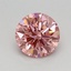 0.55 Ct. Fancy Vivid Pink Round Lab Grown Diamond