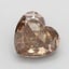 1.07 Ct. Fancy Light Brown Heart Lab Grown Diamond