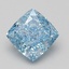 1.57 Ct. Fancy Vivid Blue Cushion Lab Grown Diamond