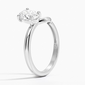 Oval Diamond Toi Et Moi Nesting Ring (1 ct. tw.) in 14K White Gold