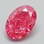 1.22 Ct. Fancy Vivid Pink Oval Lab Grown Diamond