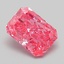 1.08 Ct. Fancy Vivid Pink Radiant Lab Grown Diamond