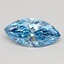 1.56 Ct. Fancy Vivid  Blue Marquise Lab Grown Diamond