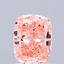 1.53 Ct. Fancy Vivid Pink Cushion Lab Grown Diamond
