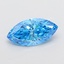 2.54 Ct. Fancy Vivid Blue Marquise Lab Grown Diamond