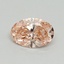 0.54 Ct. Fancy Vivid Pink Oval Lab Grown Diamond