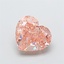 2.03 Ct. Fancy Intense Pink Heart Lab Grown Diamond