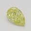 4.09 Ct. Fancy Intense Yellow Pear Diamond