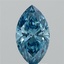 1.51 Ct. Fancy Vivid Blue Marquise Lab Grown Diamond