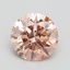 1.29 Ct. Fancy Intense Pink Round Lab Grown Diamond