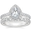 18K White Gold Sienna Halo Diamond Ring with Anthology Diamond Ring (2/3 ct. tw.)