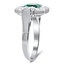 The Enzo Ring, smalltop view on a hand