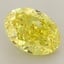 2.33 Ct. Fancy Vivid  Yellow Oval Lab Grown Diamond