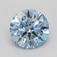 0.72 Ct. Fancy Vivid  Blue Round Lab Grown Diamond