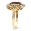 The Lida Ring, smalltop view on a hand