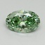 1.28 Ct. Fancy Vivid Pacific Green Oval Lab Grown Diamond