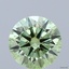 2.50 Ct. Fancy Vivid  Green Round Lab Grown Diamond